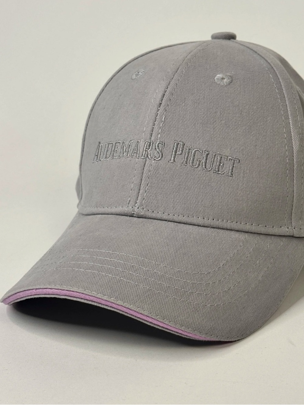 Audemars Piguet Grey Cotton Lilac Trim Baseballcap
